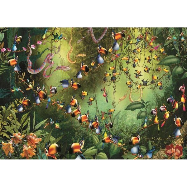 Tukany w dżungli, Ruyer - Sklep Art Puzzle